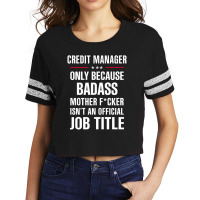 Gift For Badass Credit Manager Scorecard Crop Tee | Artistshot