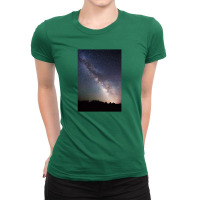 Milky Way On The Rocks Ladies Fitted T-shirt | Artistshot