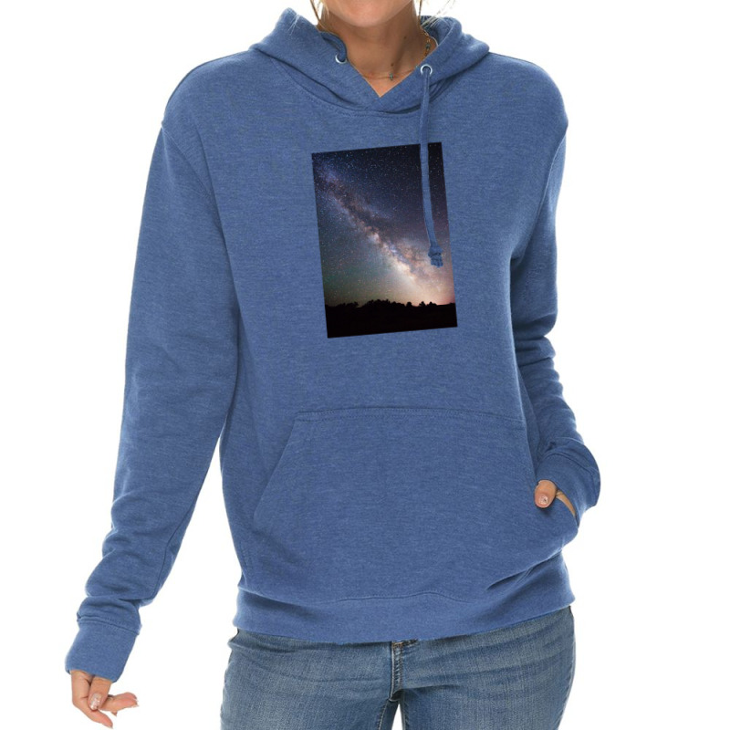 Milky Way On The Rocks Lightweight Hoodie by gloomychuu | Artistshot