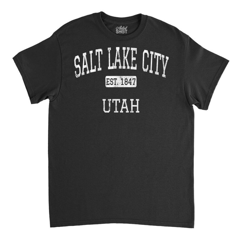 Salt Lake City Utah Ut Vintage T Shirt Classic T-shirt | Artistshot