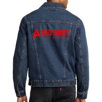 Red Shirt Men Denim Jacket | Artistshot