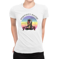 Positivity Please For Light Ladies Fitted T-shirt | Artistshot