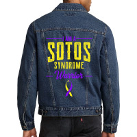 Sotos Syndrome Sotosdodge Warrior Cerebral Gigantism Gift Men Denim Jacket | Artistshot