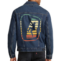 Rock Climbing T  Shirt Climbing Rock Climber Carabiner Retro Design T Men Denim Jacket | Artistshot