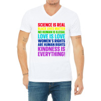 Science Is Real Black Lives Matter V-neck Tee | Artistshot