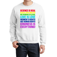 Science Is Real Black Lives Matter Crewneck Sweatshirt | Artistshot