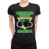 Monster Truck Grandpa Grandfather Truck Lovers Truck Fans Ladies Fitted T-shirt | Artistshot