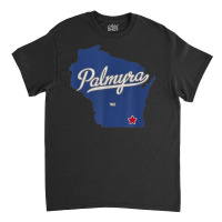 Palmyra Wisconsin Wi Map T Shirt Classic T-shirt | Artistshot