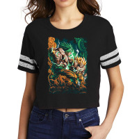 Broly Vs Goku Scorecard Crop Tee | Artistshot