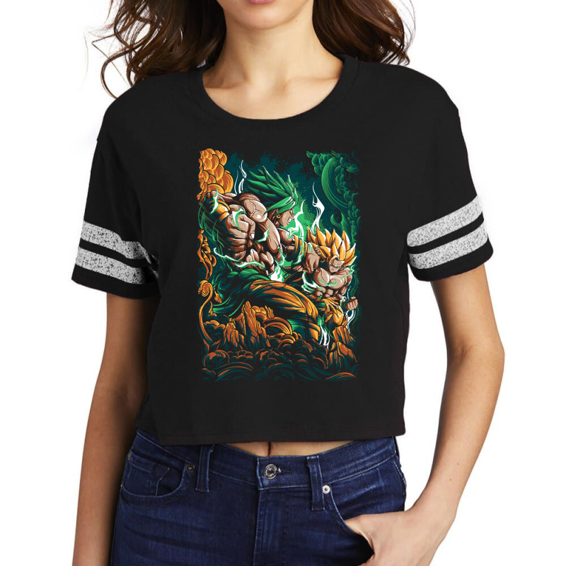 Broly Vs Goku Scorecard Crop Tee by greggjvandervor | Artistshot