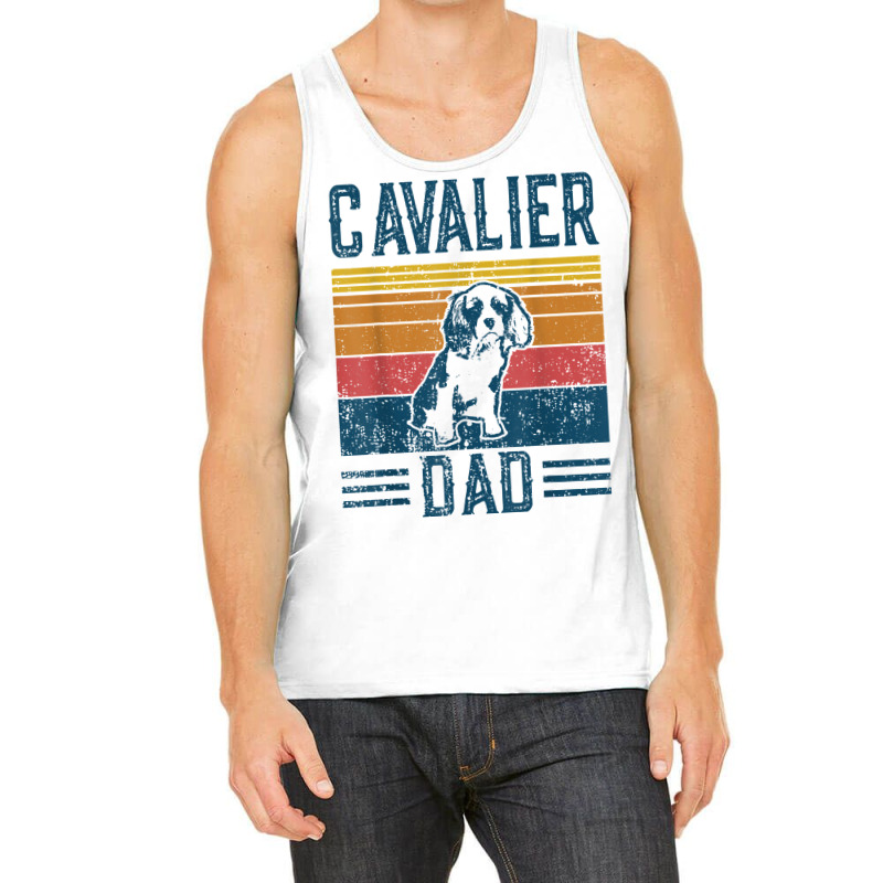 Dog  Cavalier King Charles Spaniel   Vintage Cavalier Dad T Shirt Tank Top | Artistshot