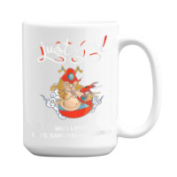 Just A Girl Who Loves Cats Samurai And Ramen 15 Oz Coffee Mug | Artistshot