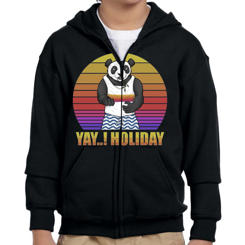 Holiday Sunset Youth Zipper Hoodie | Artistshot