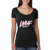 Waaf Fm Women's Triblend Scoop T-shirt | Artistshot