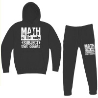 Math Is The Only Subject That Counts  Punny Tshirt For Nerds Hoodie & Jogger Set | Artistshot