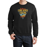 California Long Beach Surfing Paradise Crewneck Sweatshirt | Artistshot