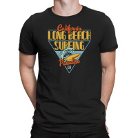 California Long Beach Surfing Paradise T-shirt | Artistshot