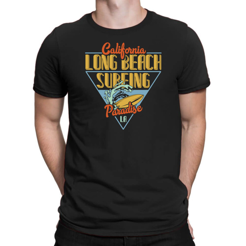 California Long Beach Surfing Paradise T-Shirt by EmarDesign | Artistshot