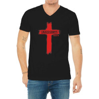 Unashamed Christianity Romans 116 V-neck Tee | Artistshot