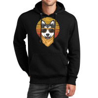 Husky Sunset Retro Unisex Hoodie | Artistshot