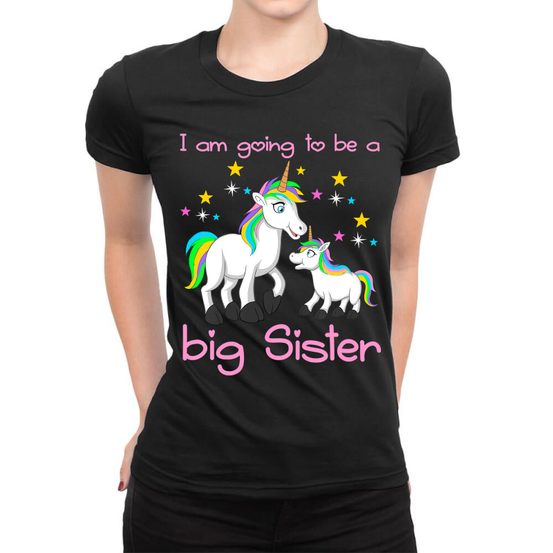 Kids I Am Going To Be A Big Sister Ladies Fitted T-Shirt by CUSER3772 | Artistshot