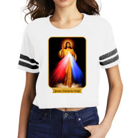 Divine Mercy Jesus I Trust In You Catholic T Shirt Scorecard Crop Tee | Artistshot