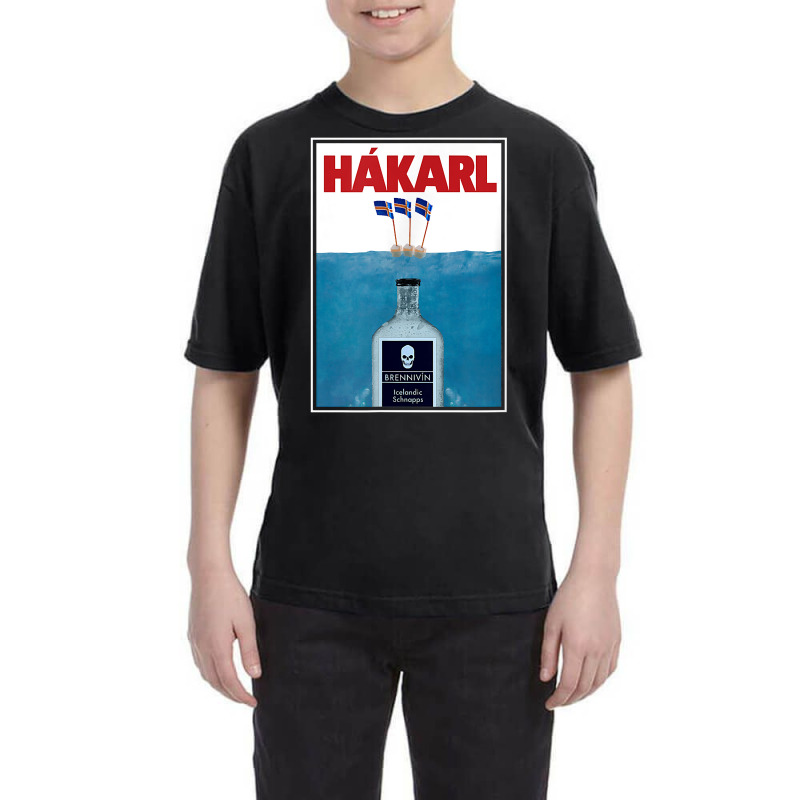 Hakarl Iceland Fermented Shark Brennivín Shot Viking Foodie T Shirt Youth Tee by cm-arts | Artistshot