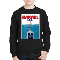 Hakarl Iceland Fermented Shark Brennivín Shot Viking Foodie T Shirt Youth Sweatshirt | Artistshot