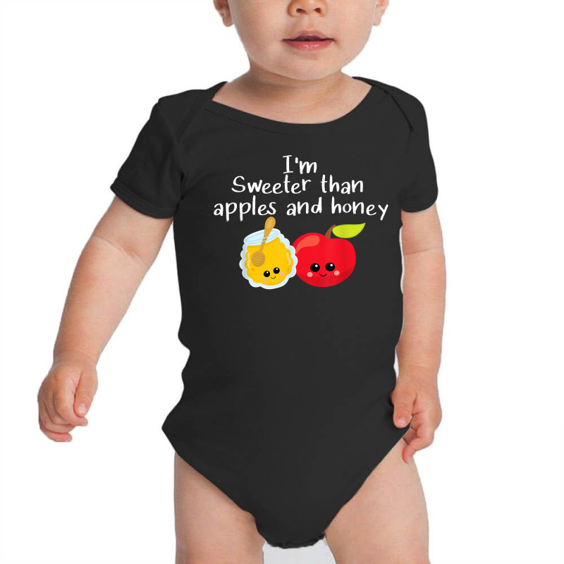 Rosh Hashanah Apples And Honey Shana Tova Jewish New Year T Shirt Baby Bodysuit | Artistshot