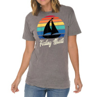 Feeling Nauti   Funny Sailing Sailboat Sail Boating Captain T Shirt Vintage T-shirt | Artistshot