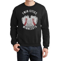 Cool Twin Cities Minnesota Mn Baseball Skyline St. Paulmpls Crewneck Sweatshirt | Artistshot