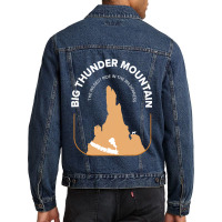 Big Mountain Thunder Theme Park Men Denim Jacket | Artistshot