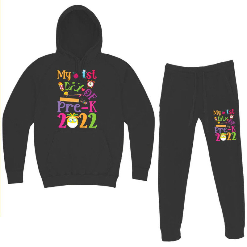 Kids My 1st Day Of Prek 2022 First Day Of School Preschool Prek Hoodie & Jogger Set | Artistshot