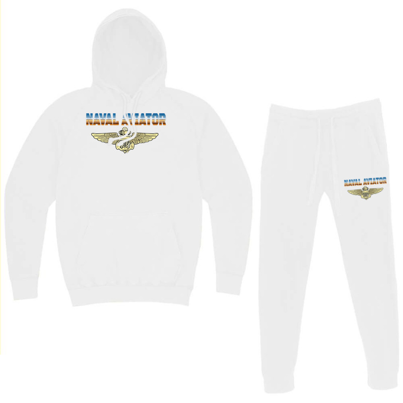 Fly Naval Aviator Classic Naval Officer Pilot Wing Navy Side Premium T Hoodie & Jogger set by cm-arts | Artistshot