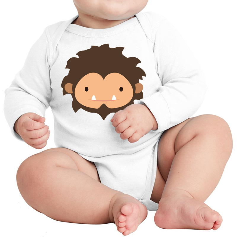 Sneaky Sasquatch Big Head Long Sleeve Baby Bodysuit | Artistshot