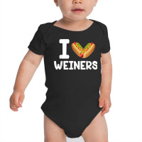 Frankfurter Wiener Frank Sausage Bun I Love Weiners Hotdogs T Shirt Baby Bodysuit | Artistshot