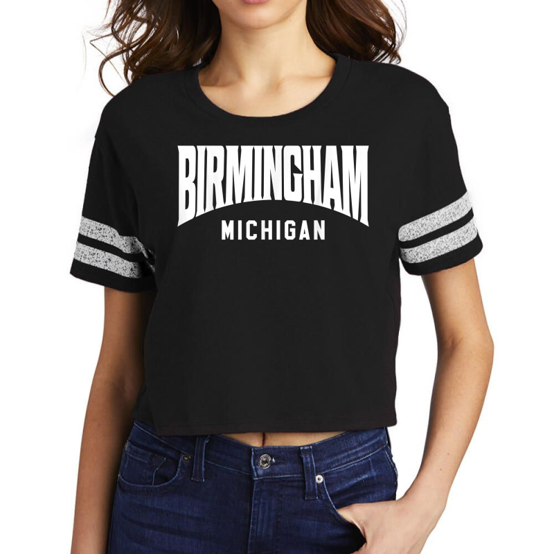 Birmingham Michigan T Shirt Scorecard Crop Tee by cm-arts | Artistshot