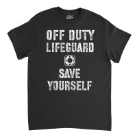 Save Yourself Lifeguard Swimming Pool Guard Off Duty Red Tank Top Classic T-shirt | Artistshot