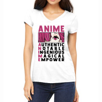 Anime Authenthic Notable Ingenious Magical Empower Women's V-neck T-shirt | Artistshot