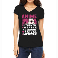 Anime Authenthic Notable Ingenious Magical Empower Women's V-neck T-shirt | Artistshot