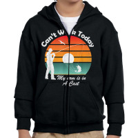 Mens Can't Work Today My Arm Is In A Cast, Fishing, Fathers Day T Shir Youth Zipper Hoodie | Artistshot