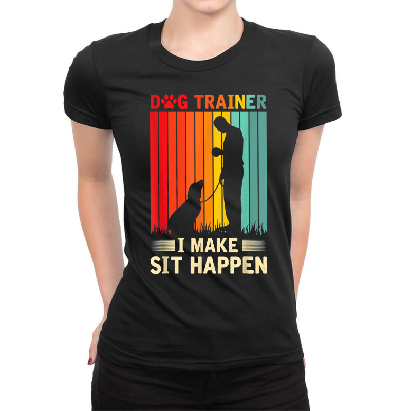 Dog Agility Training Women Men Dog Trainer T Shirt Ladies Fitted T-Shirt by esquezdmonene | Artistshot