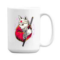 Pagan Occult Japan Flag Kawaii Anime Cat Samurai Pastel Goth T Shirt 15 Oz Coffee Mug | Artistshot