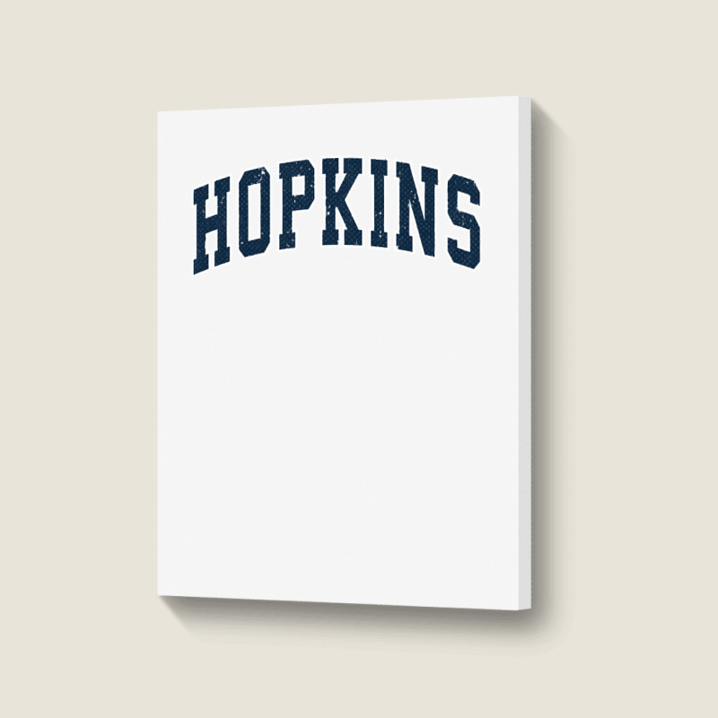 Hopkins Minnesota Mn Vintage Sports Design Navy Design Sweatshirt Portrait Canvas Print | Artistshot