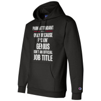 Gift For F Ckin' Genius Park Attendant Champion Hoodie | Artistshot