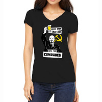 Crack Open A Cold One With The Comrades T Shirt   Lenin Meme Women's V-neck T-shirt | Artistshot