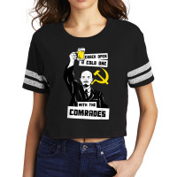 Crack Open A Cold One With The Comrades T Shirt   Lenin Meme Scorecard Crop Tee | Artistshot