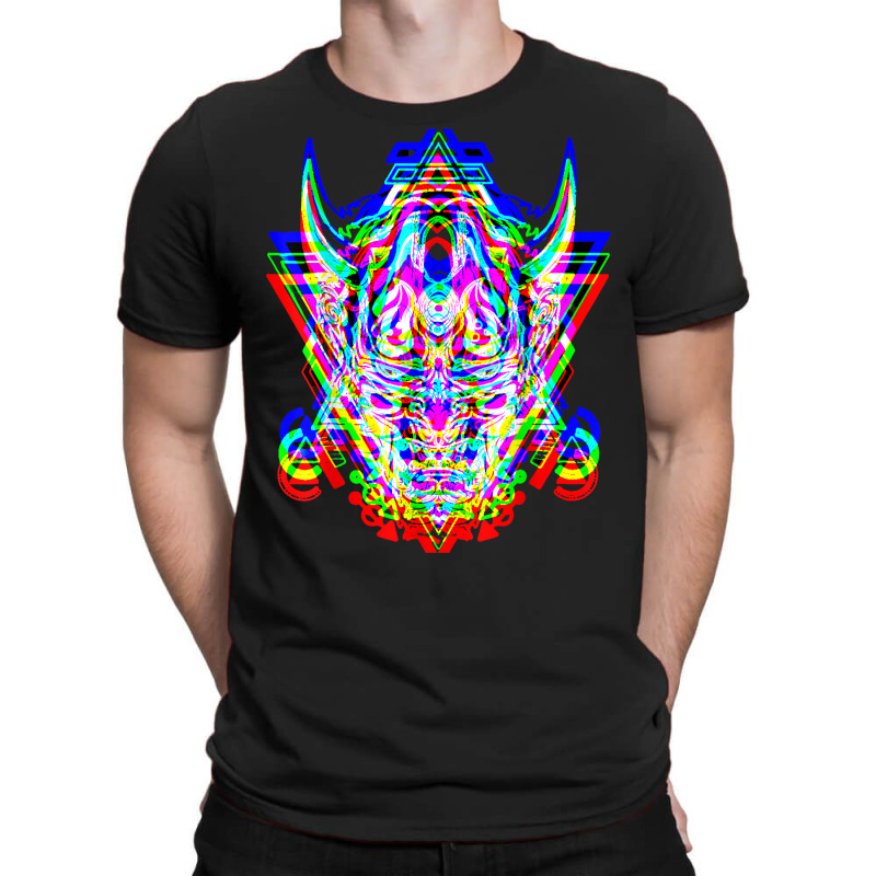 Samurai Mask Anime Demon Bushido Warrior Aesthetic Japanese T Shirt T-Shirt by cm-arts | Artistshot