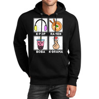 Kpop Ramen Boba Kdrama Bubble Tea Cute Kawaii Korean Heart Unisex Hoodie | Artistshot