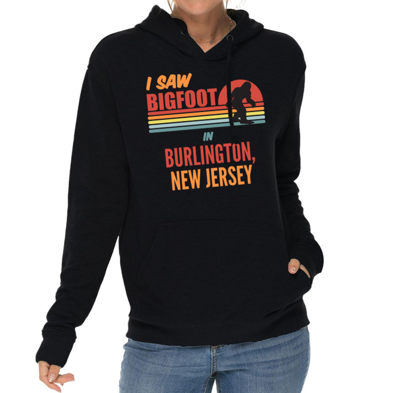 Bigfoot Lives In Burlington New Jersey Sweatshirt Lightweight Hoodie | Artistshot